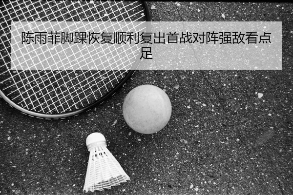 陈雨菲脚踝恢复顺利复出首战对阵强敌看点足 | KaiyuanGames